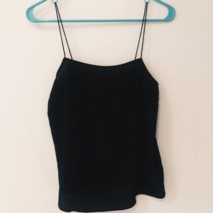 & Other Stories- Square neck silk top
